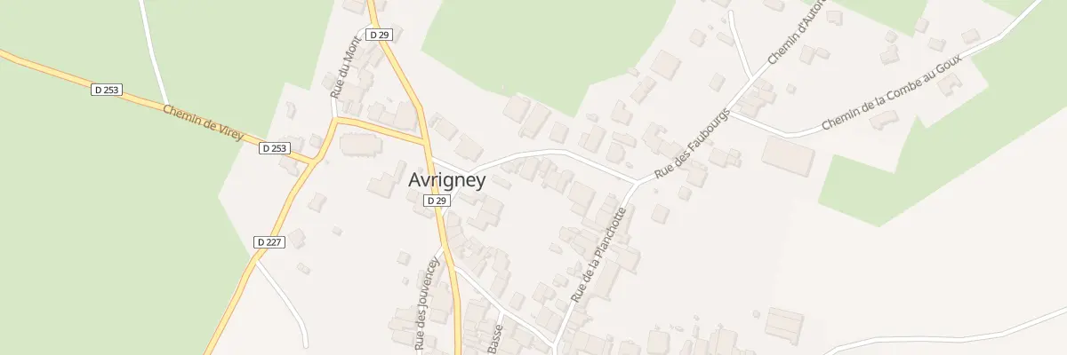Plan du 6 Rue de l’Eglise a Avrigney à Avrigney-Virey
