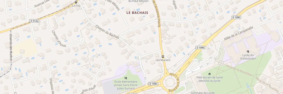 Plan du 13 Che du Bachais à Meylan