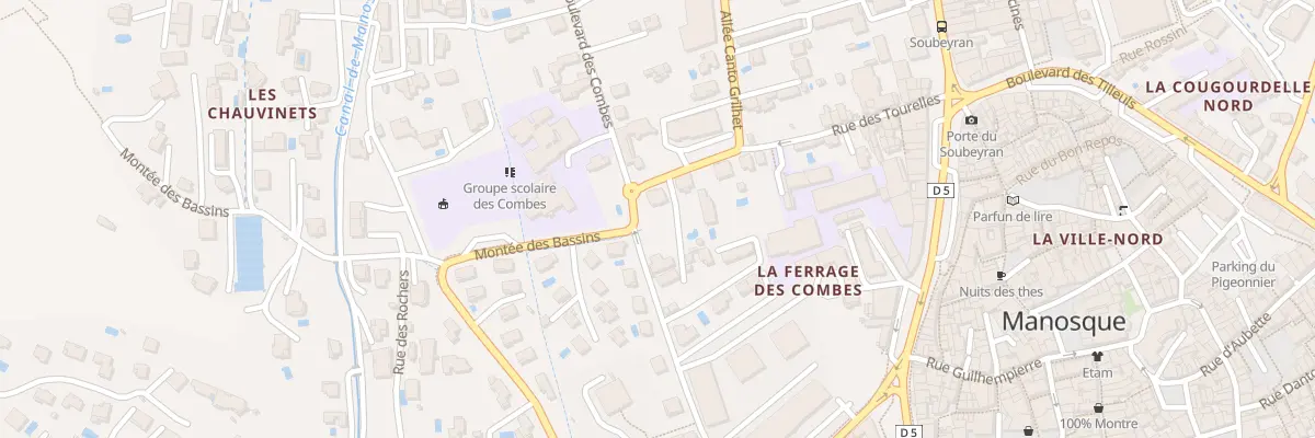 Plan du 23 Rue des Tourelles à Manosque