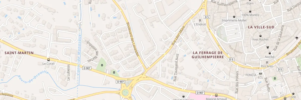 Plan du 9002D Les Lavandes à Manosque