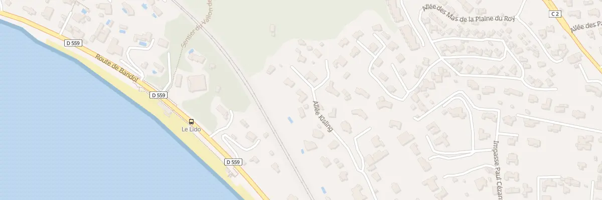 Plan du 475 All Kisling à Sanary-sur-Mer