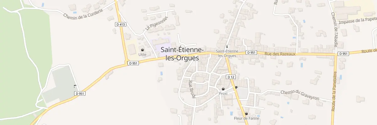 Plan du 18 Rue Tras Les Ouers à Saint-Étienne-les-Orgues