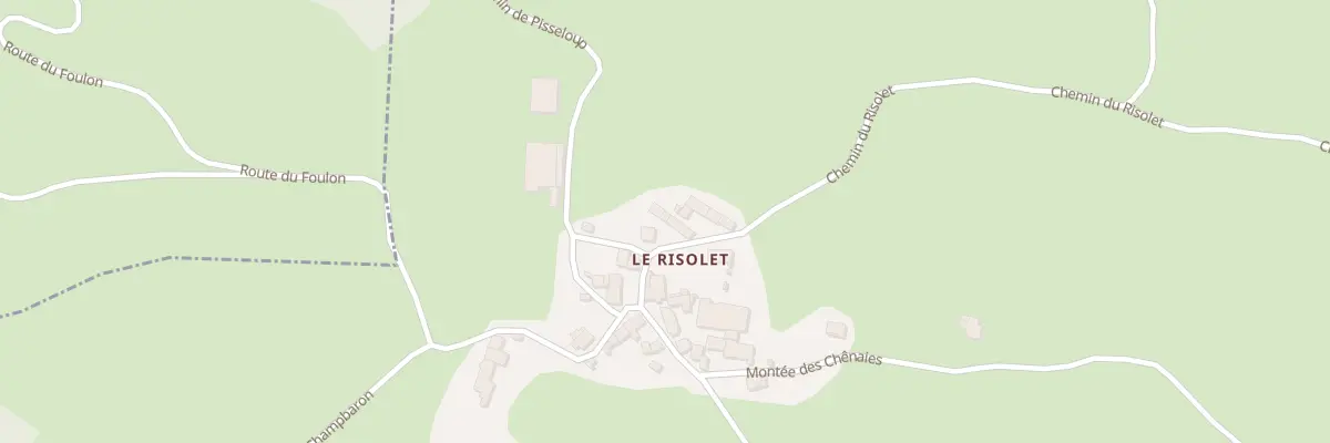 Plan du 5060 Le Risolet à Meyrieux-Trouet