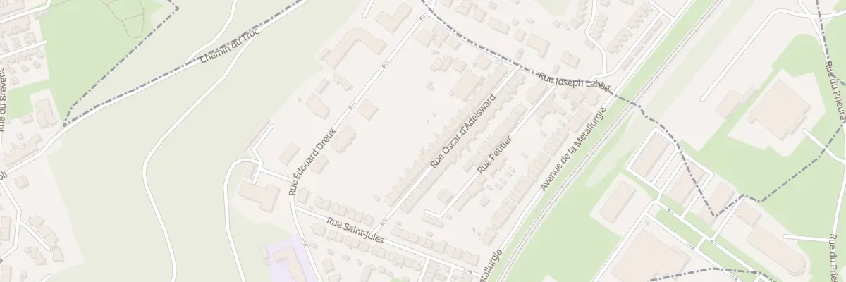 Plan du 25 Rue Oscar d’Adelsward à Longwy