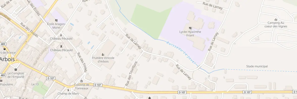 Plan du 21 Rue de Larney à Arbois