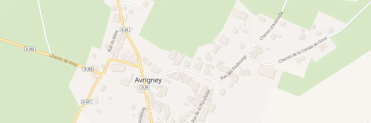 Plan du 7 Rue de l’Eglise a Avrigney à Avrigney-Virey