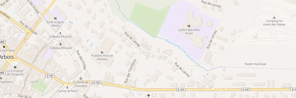 Plan du 23 Rue de Larney à Arbois