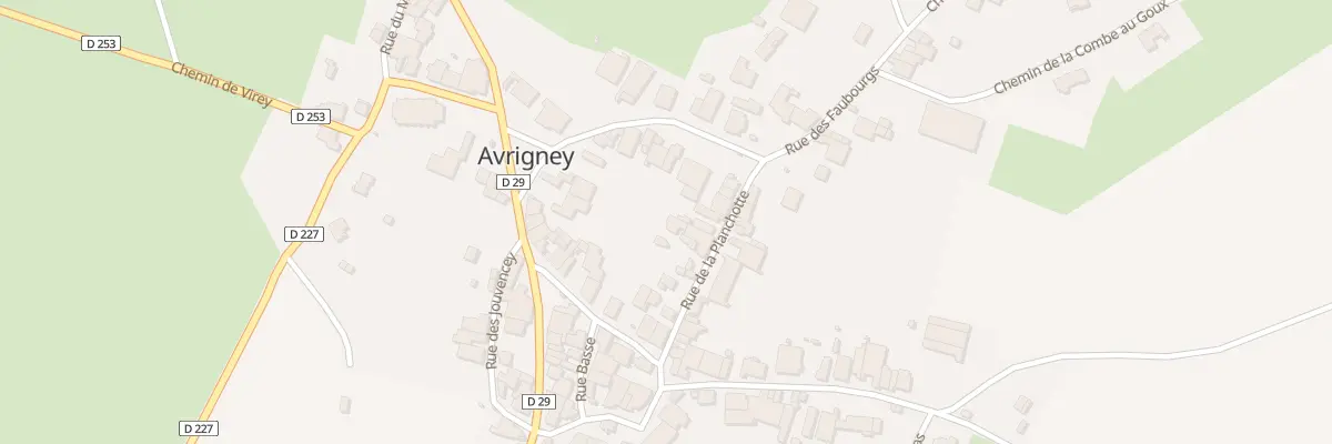 Plan du 5B Rue de la Planchotte à Avrigney-Virey