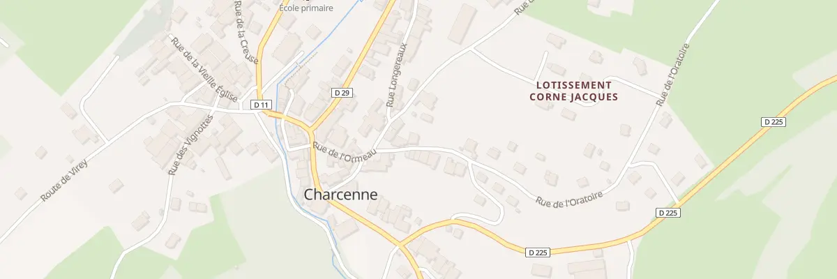 Plan du 5 Rue de l’Oratoire à Charcenne