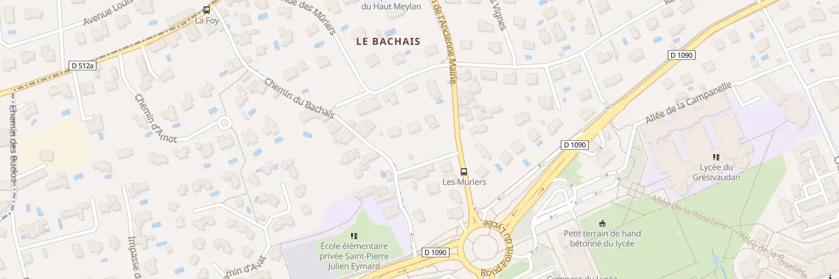 Plan du 2 Pas du Bachais à Meylan