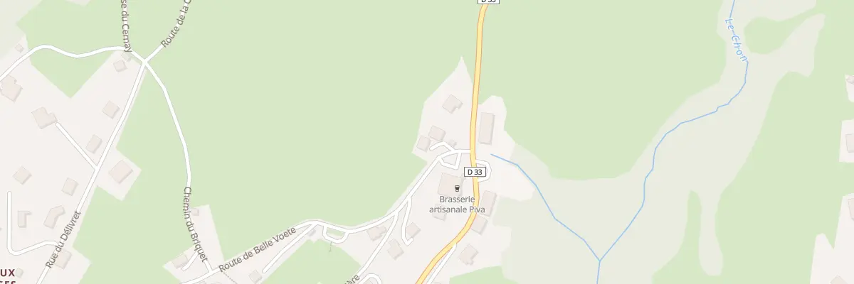 Plan du 28 Rte de Belle Voete à Belleydoux