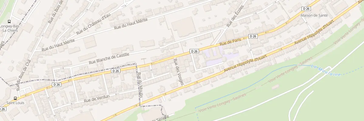 Plan du 26 Rue de Paris à Herserange