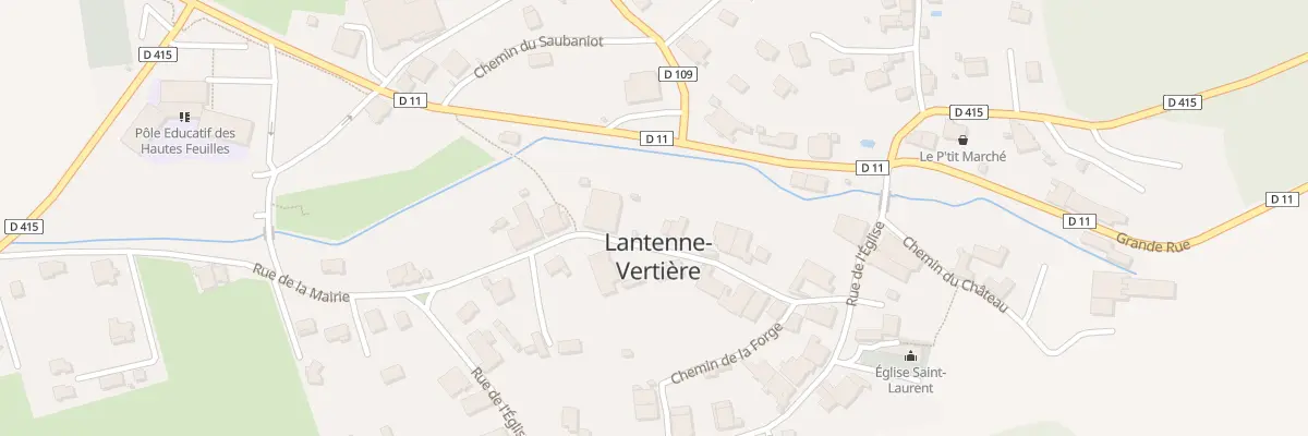 Plan du 14 Rue de la Mairie à Lantenne-Vertière