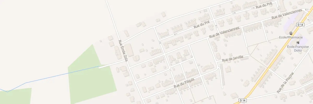 Plan du 134 Rue de Valenciennes à Joudreville