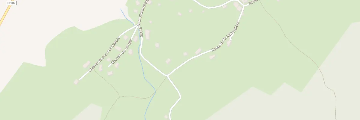 Plan du 381 Rte de la Richardière à Saint-Christophe-sur-Guiers