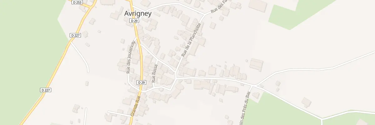 Plan du 4 Rue de la Planchotte à Avrigney-Virey