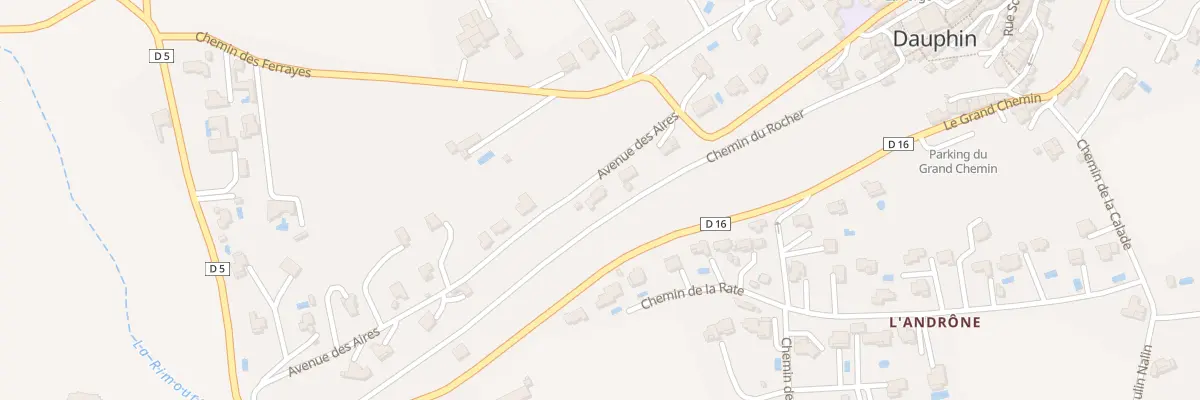 Plan du 5034 Les Aires à Dauphin
