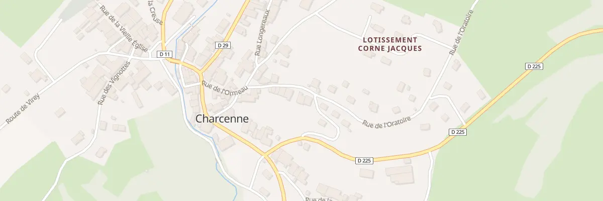 Plan du 12 Rue de l’Oratoire à Charcenne