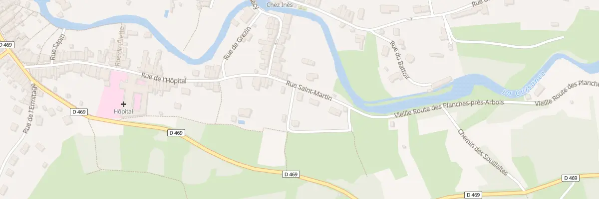Plan du 3 Rue Saint Martin à Arbois