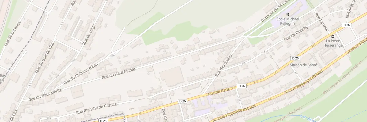 Plan du 72 Rue du Haut Mérite à Herserange