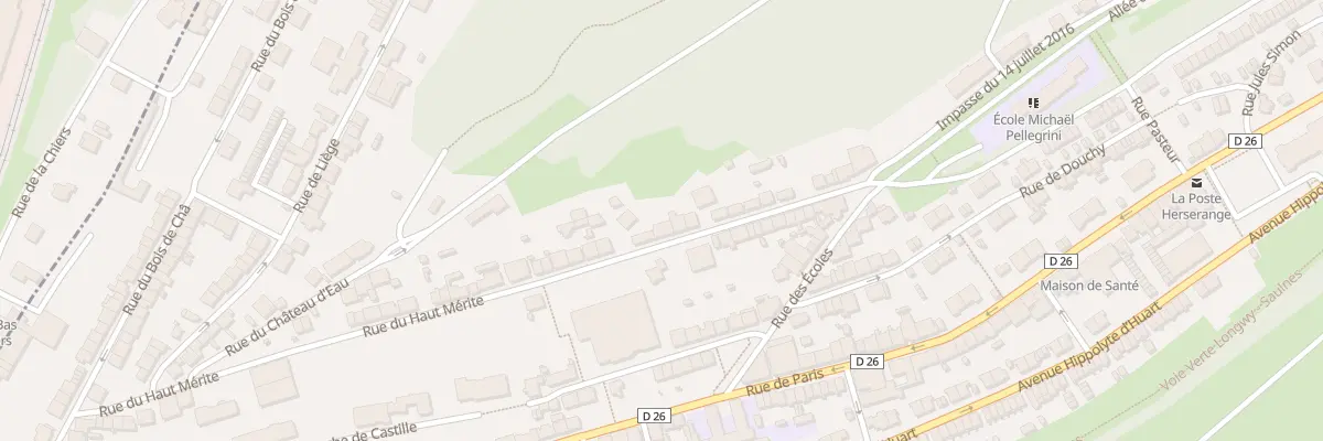 Plan du 65 Rue du Haut Mérite à Herserange