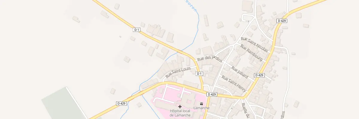 Plan du 7 Av de la Gare à Lamarche