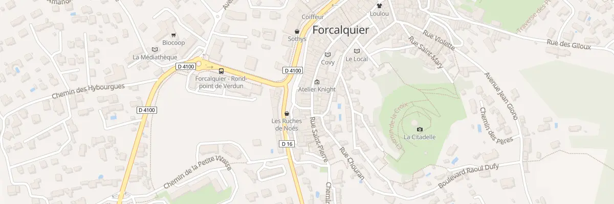 Plan du 36 Rue Marius Debout à Forcalquier