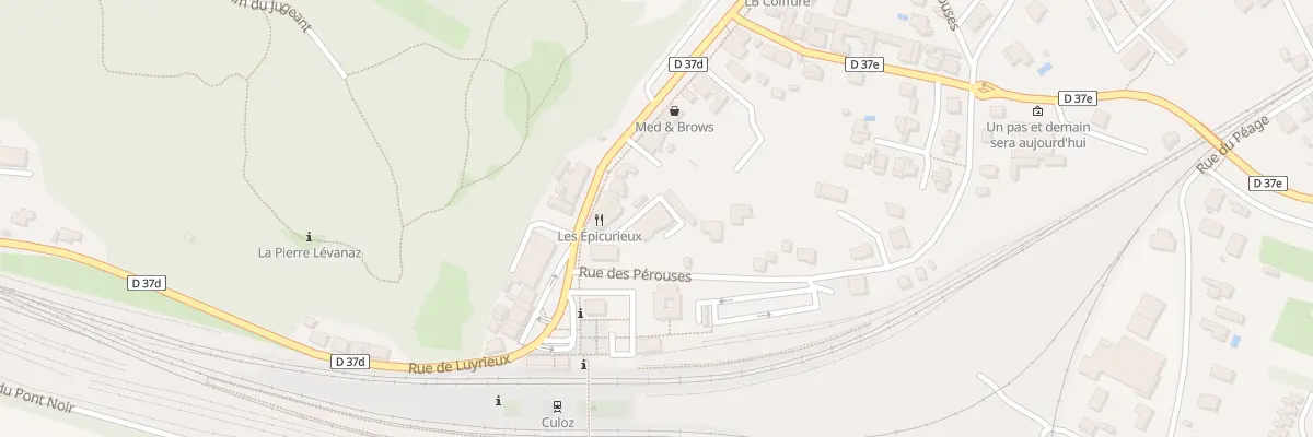 Plan du 40 Av de la Gare à Culoz-Béon