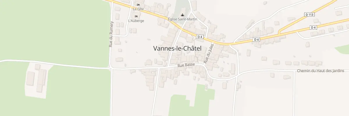 Plan du 11 Rue de la Poste à Vannes-le-Châtel