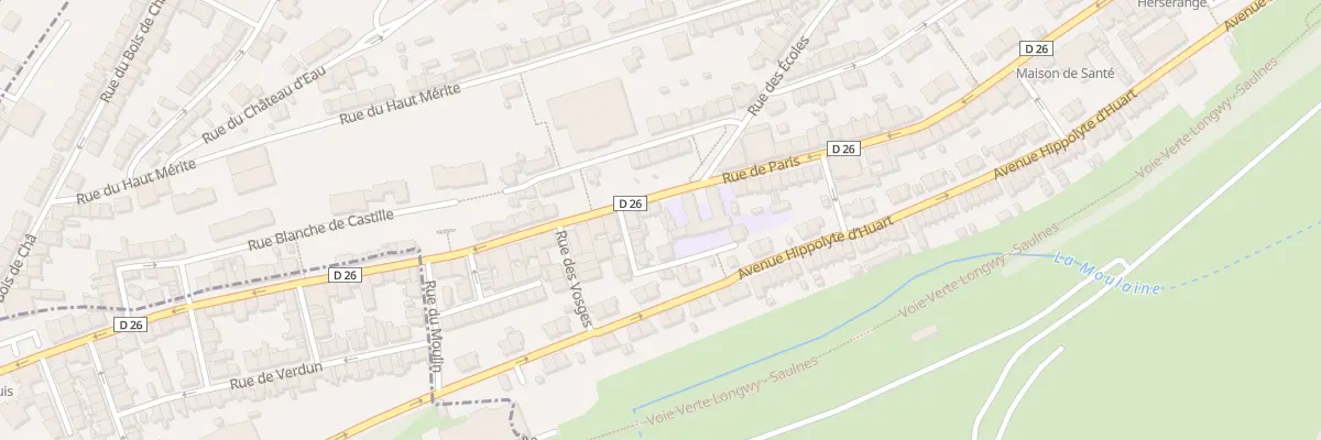 Plan du 36 Rue de Paris à Herserange