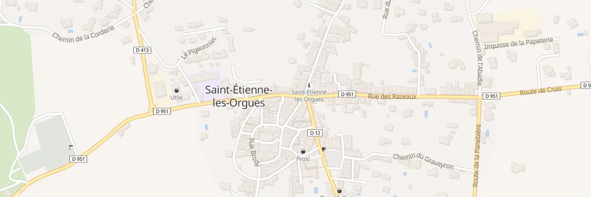 Plan du 244 Rue de l’Arboux à Saint-Étienne-les-Orgues
