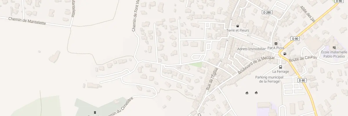 Plan du 5435 Les Pres à Nans-les-Pins