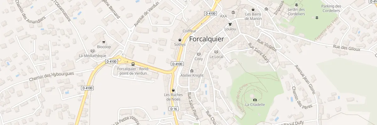 Plan du 20 Rue Marius Debout à Forcalquier