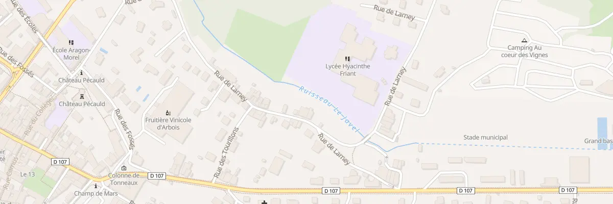 Plan du 31 Rue de Larney à Arbois