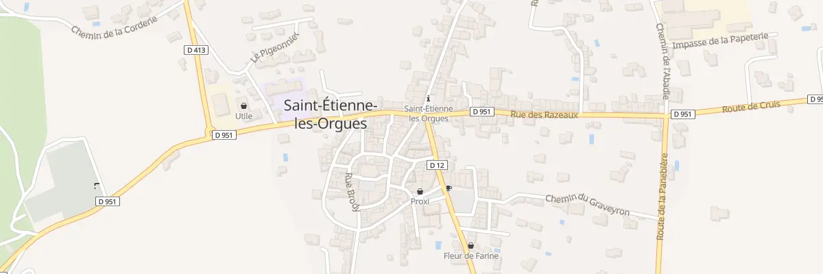 Plan du 25 Rue du Mei de Ville à Saint-Étienne-les-Orgues