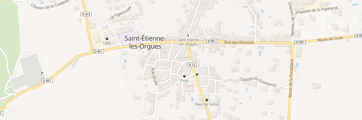 Plan du 5249 Pl du Four à Saint-Étienne-les-Orgues