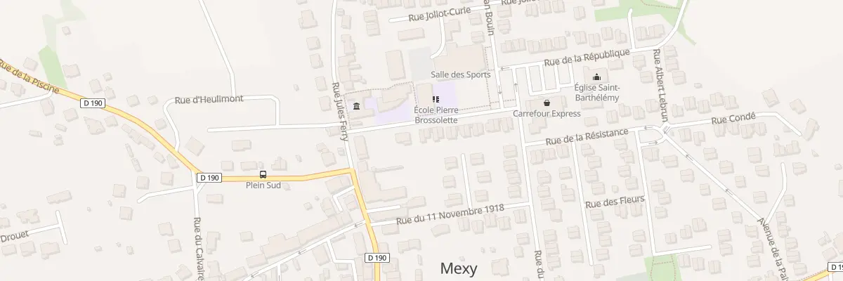 Plan du 2 Rue des Écoles à Mexy