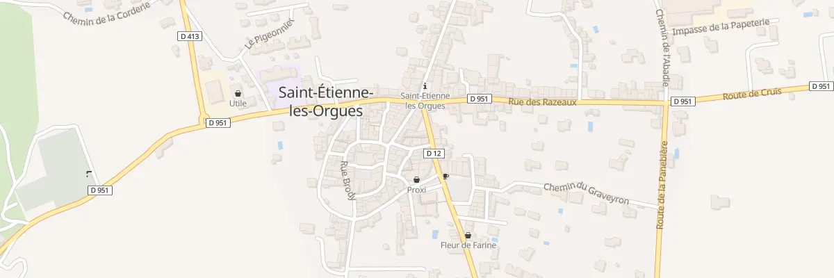 Plan du 5248 Le Village à Saint-Étienne-les-Orgues