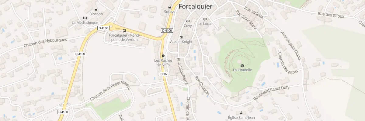 Plan du 4 Rue Chouran à Forcalquier