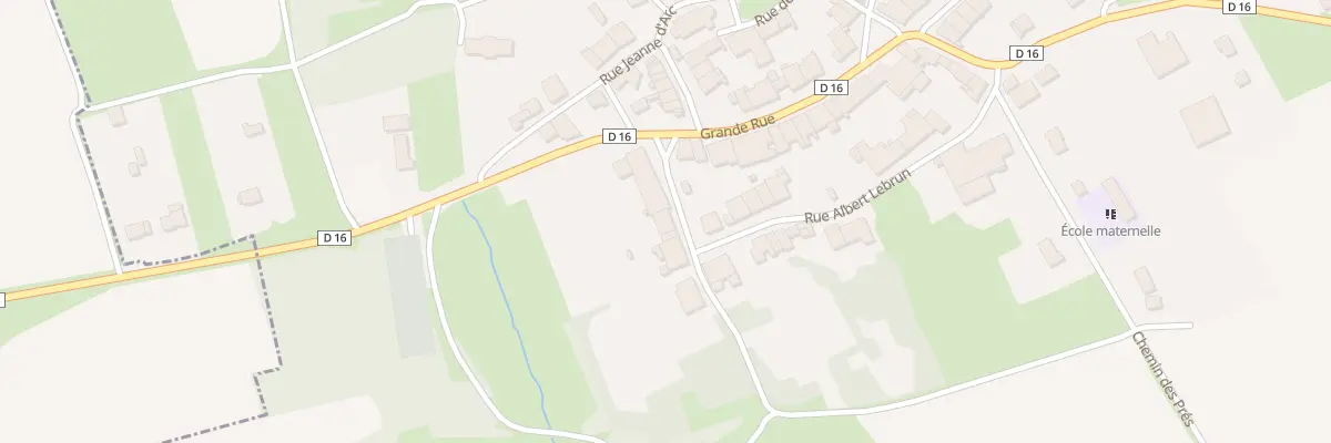 Plan du 2 Rue Albert Lebrun à Ville-au-Montois
