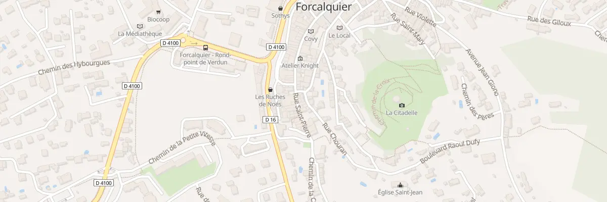 Plan du 6 Rue Chouran à Forcalquier