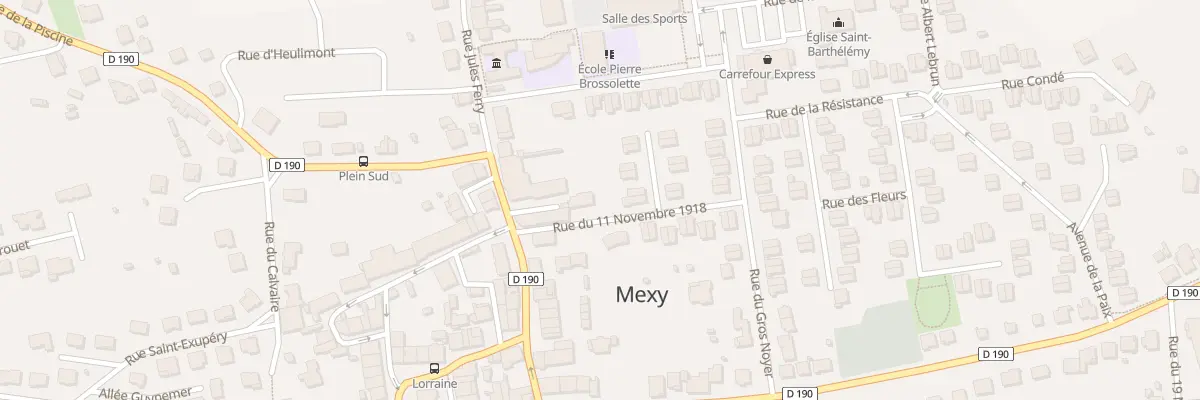 Plan de Au Chem de Herserange à Mexy