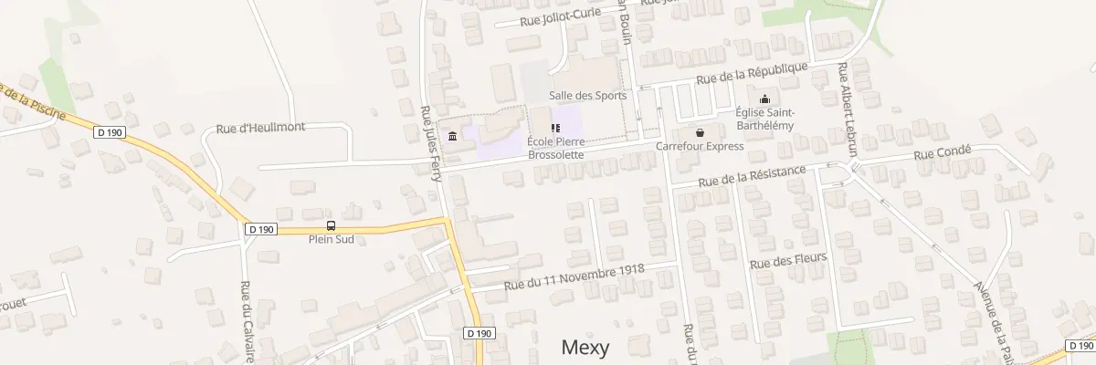 Plan du 4 Rue des Écoles à Mexy