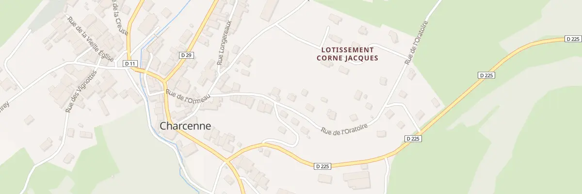 Plan du 11 Rue de l’Oratoire à Charcenne