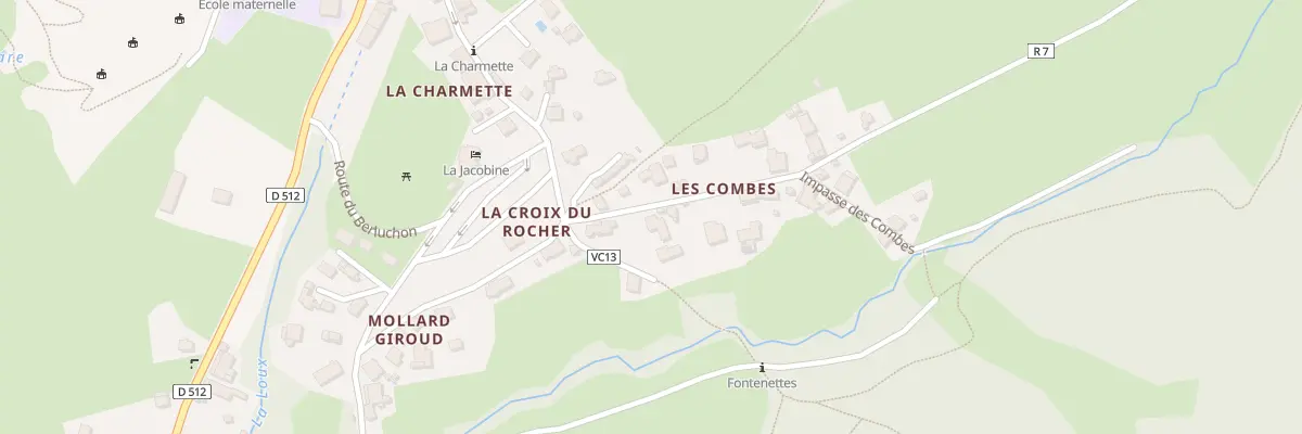 Plan du 64 Che des Combes au Sappey-en-Chartreuse