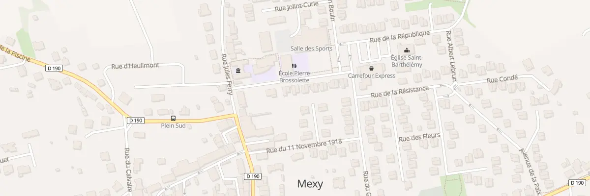 Plan du 6 Rue des Écoles à Mexy