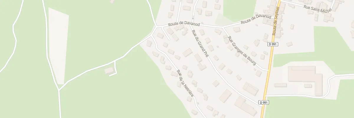 Plan du 30 Rue de la Netriere à Billiat