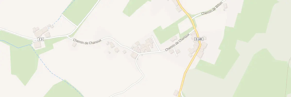 Plan du 5028 Che de Chanoux à Montigny-lès-Arsures
