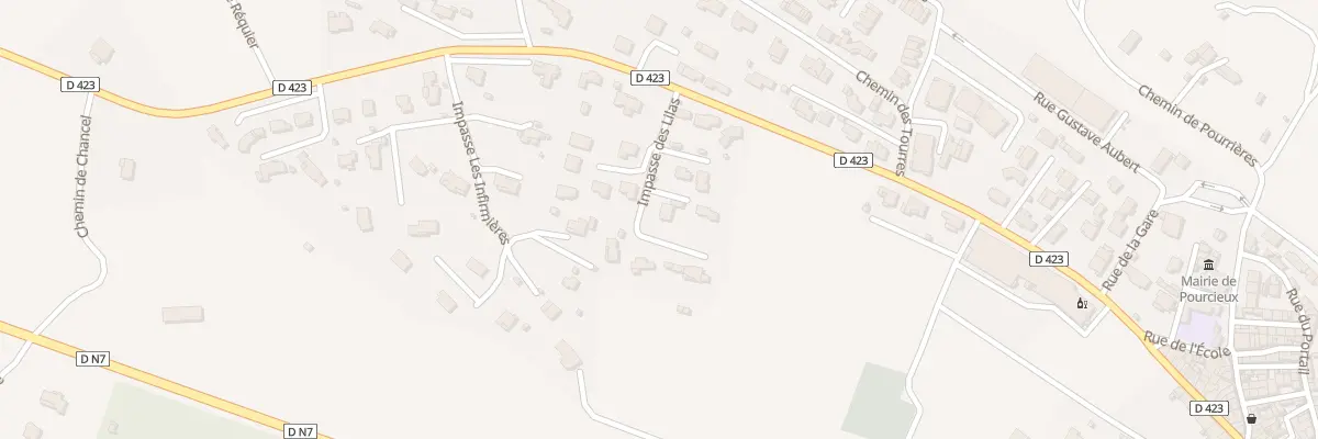 Plan du 399 Rue Raoul Blanc à Pourcieux