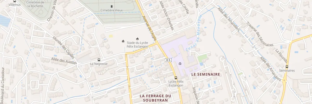 Plan du 9001 Bd Louis Martin Bret à Manosque